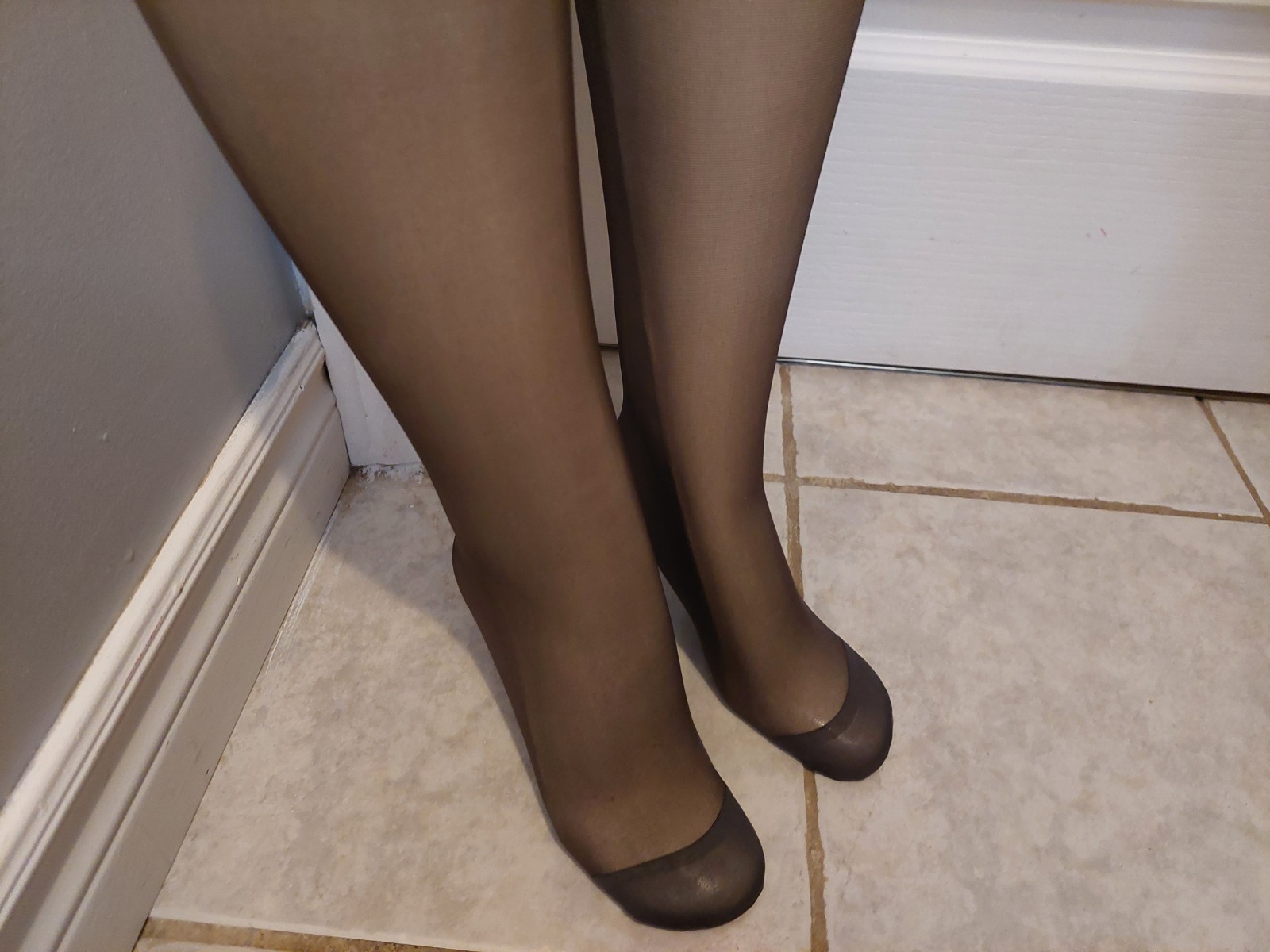 Vintage Pantyhose Option Regular Color Charcoal Size Average BBN1