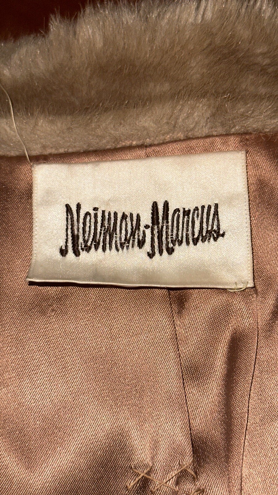 Vintage 1960s Grandella Sportowne Women’s Brown Faux Fur Coat Size S