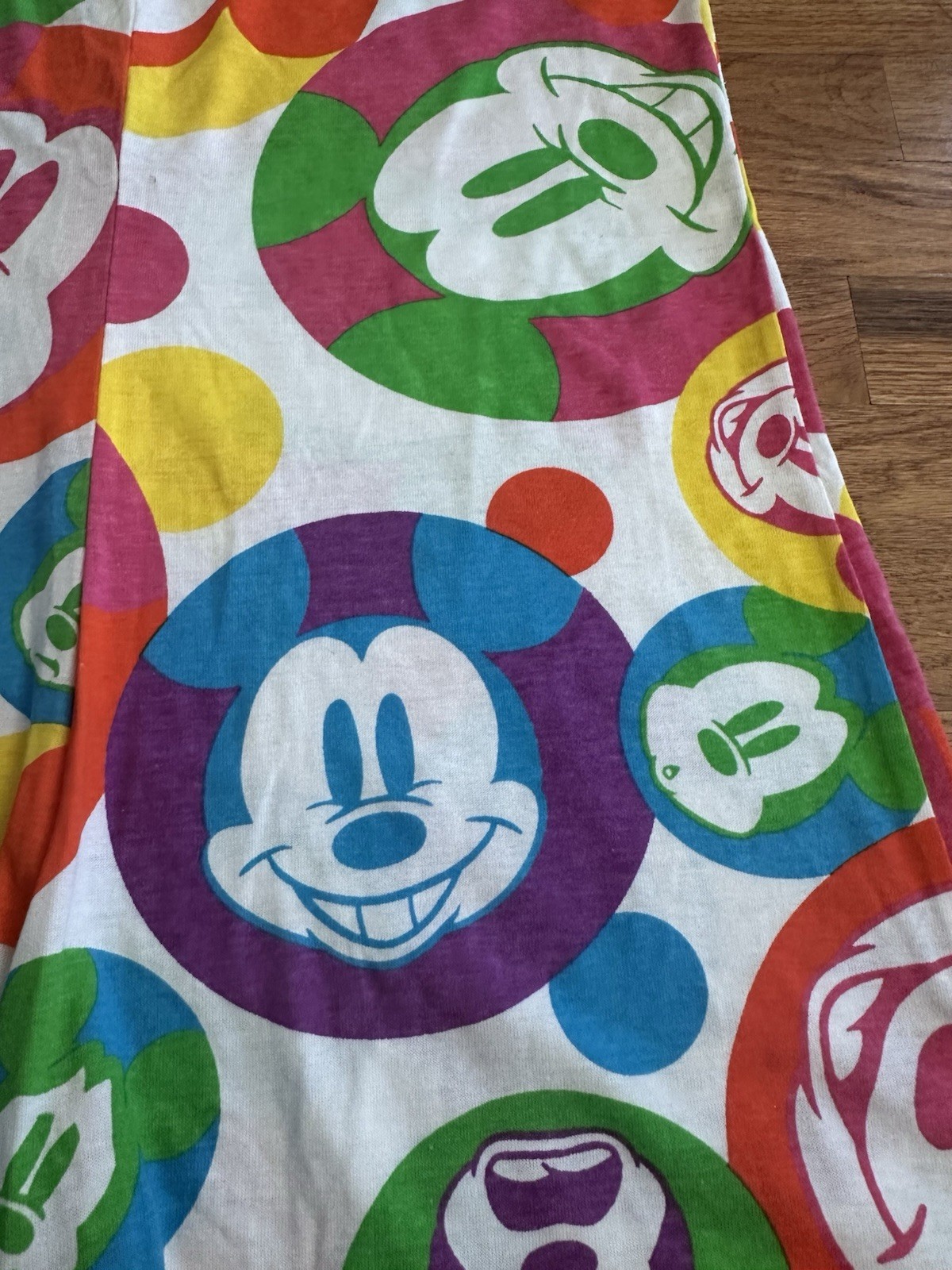 Vintage 80s Mickey Mouse Disney pop art shorts Romper Jumpsuit L