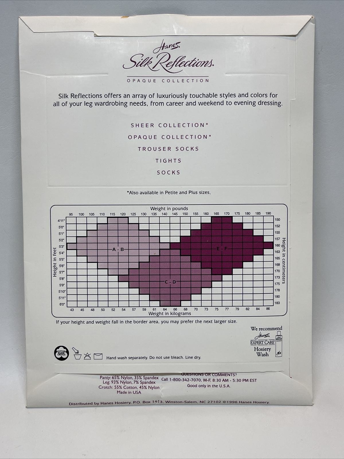 Vtg 90’s Hanes Nylon Textured Pantyhose Opaque Control Top Navy Size CD