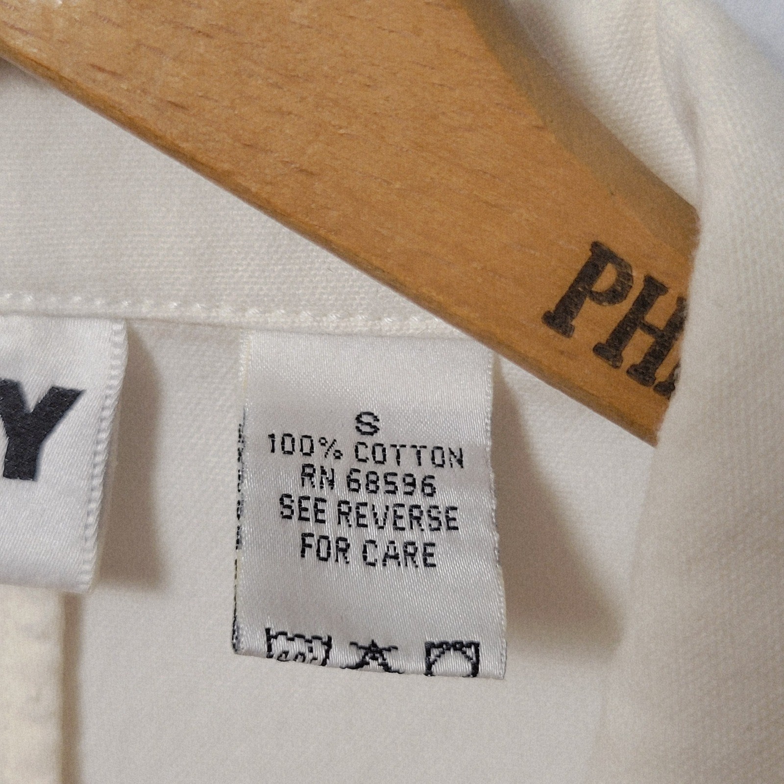 Vtg 90s DKNY Jeans Blazer Small Cream Cotton Longline Sporty Prep Crest