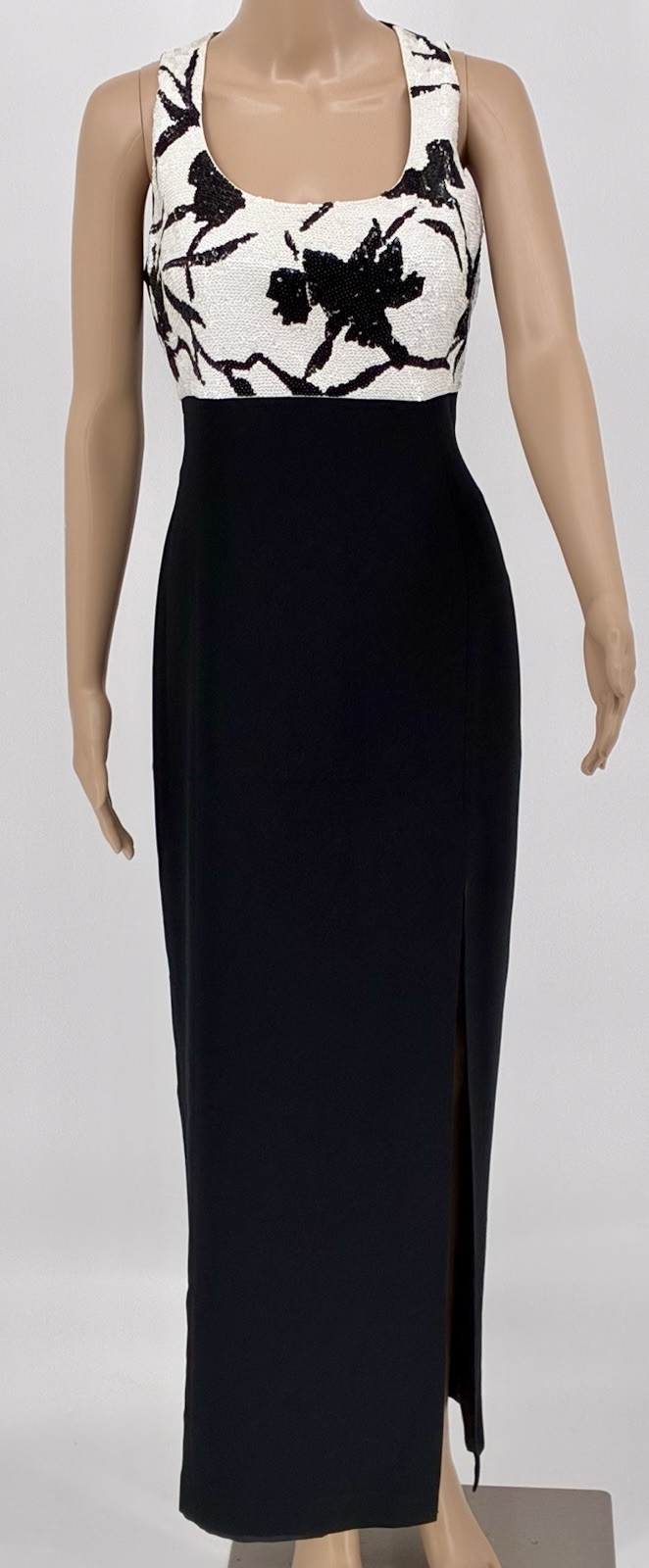Vintage DAY MOR Couture By Mercedes Ferreira Evening Gown Sz 8 Sequins