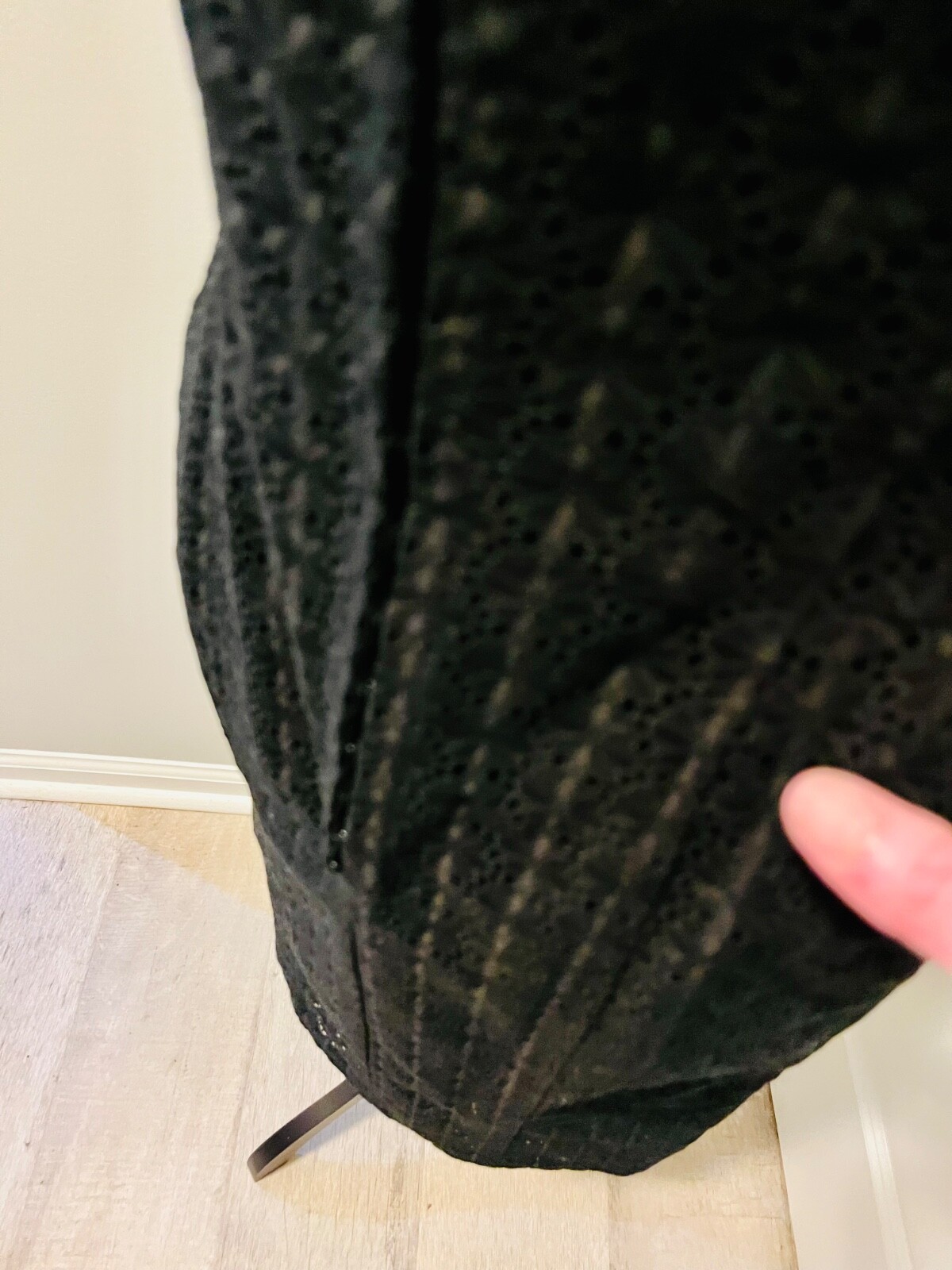 VTG Nanette Lapore Black Eyelet Corset Dress Sleeveless Size 8, STUNNING, EUC