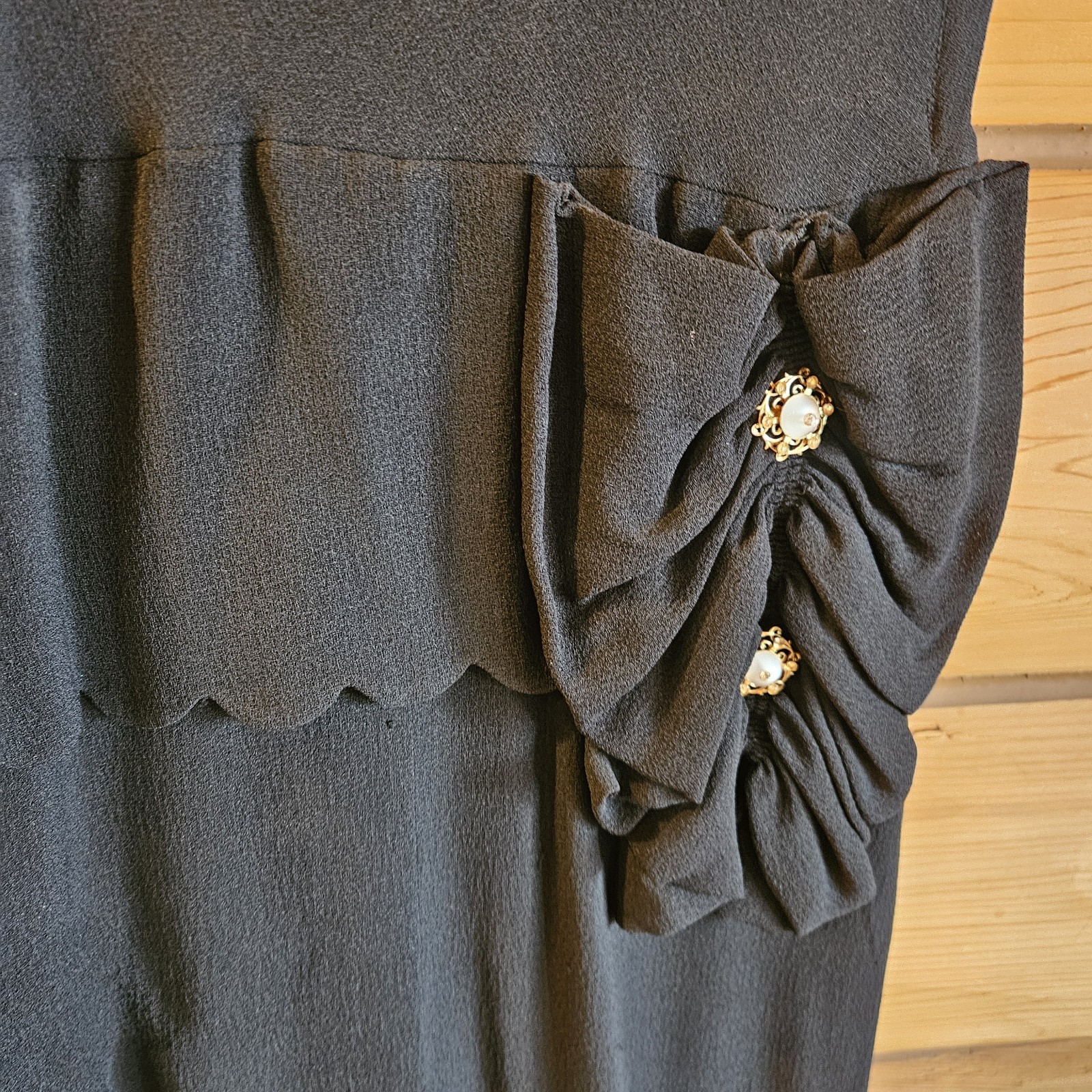 Vintage Black Sleeveless long Evening Gown Size 6