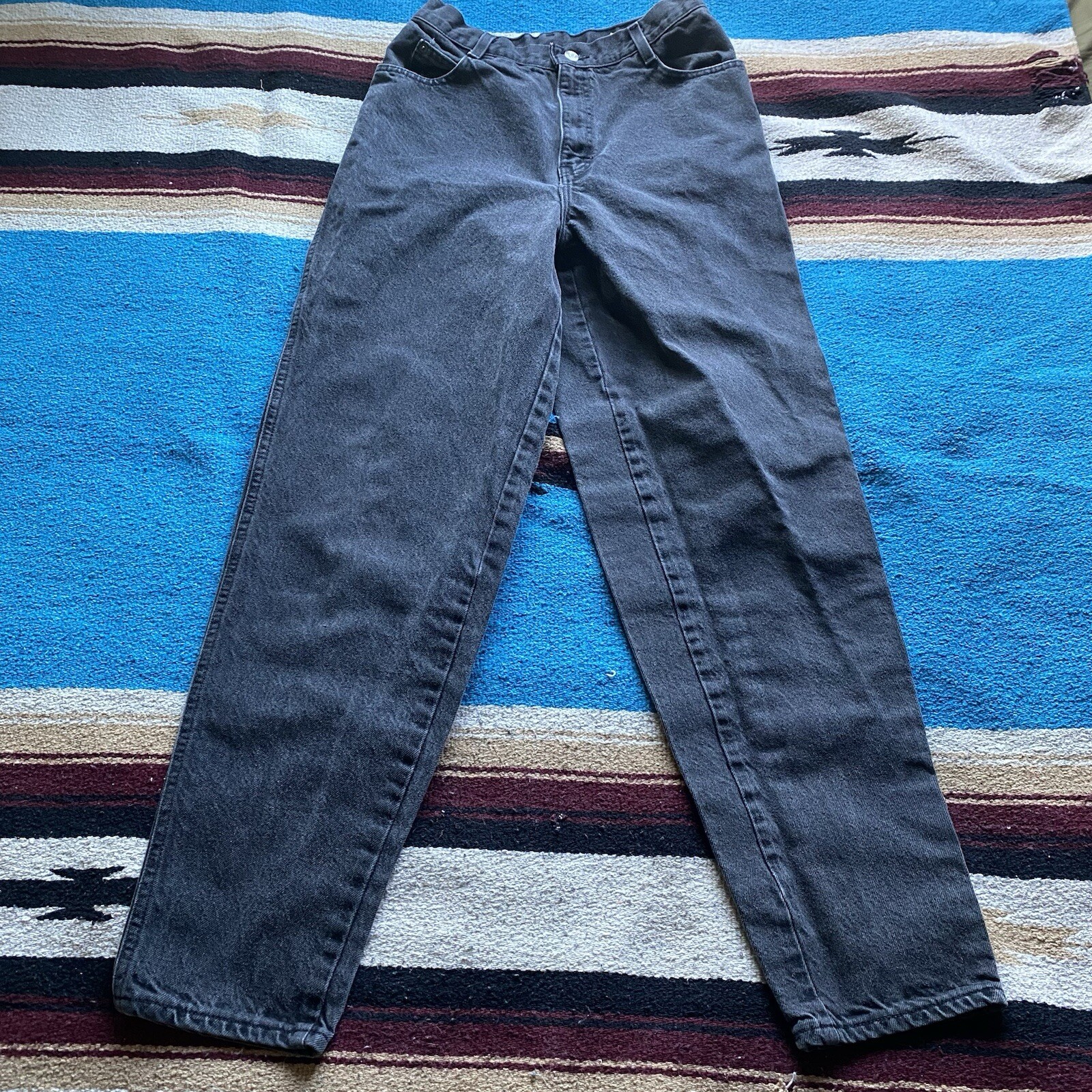 Vintage Gitano Charcoal Denim Jeans. Size 12 Tall. Tapered Leg. 27/31. 80’s