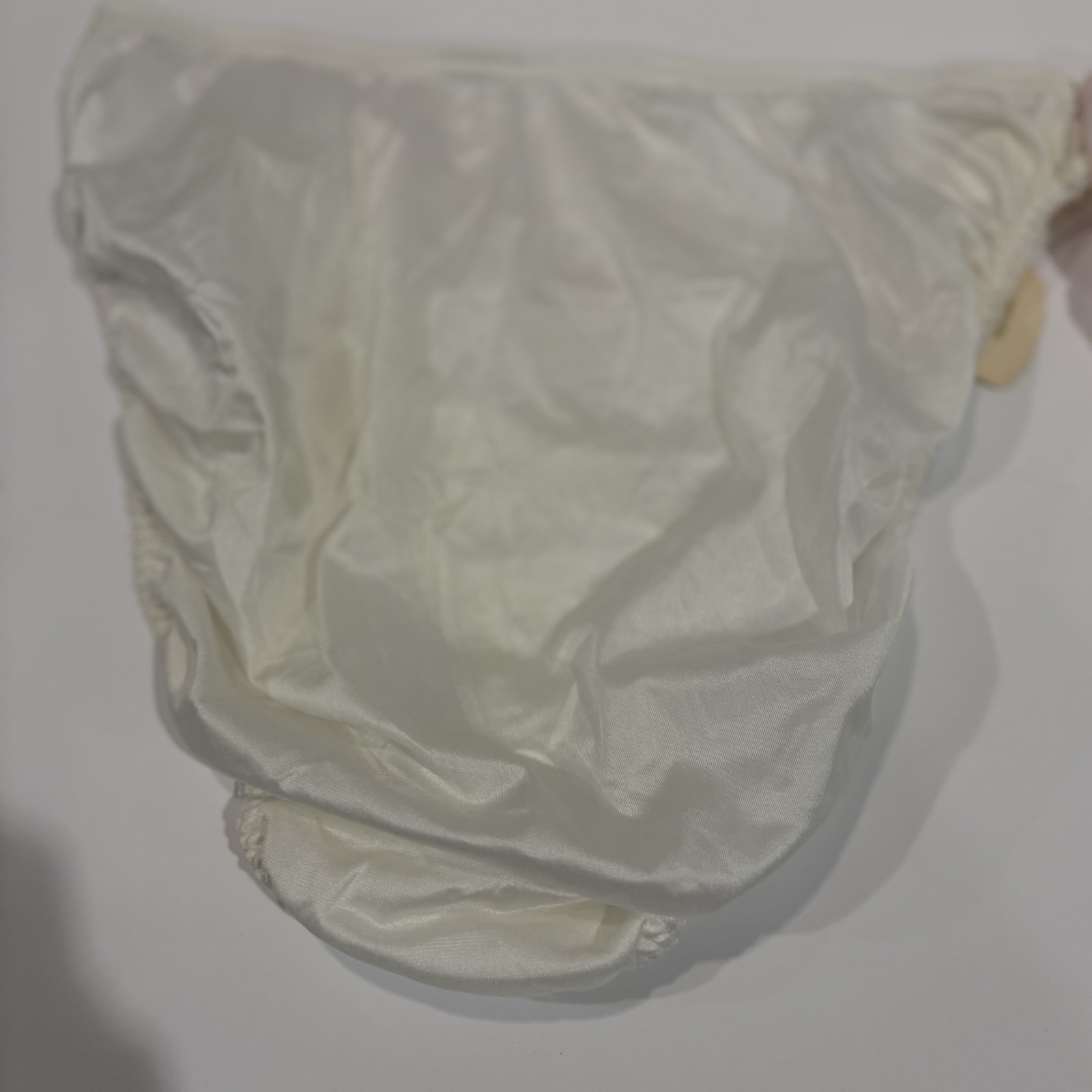 Vtg VICTORIAS SECRET Satin Panties Lot Gold Crown Label Lace Hi Cut NWT Sz L