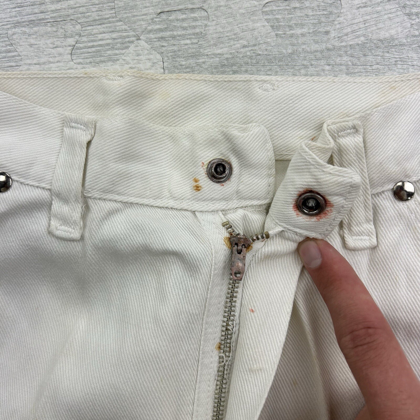 Vintage 60s Wrangler Blue Bell Shorts Size 16 White Maverick Western Casual