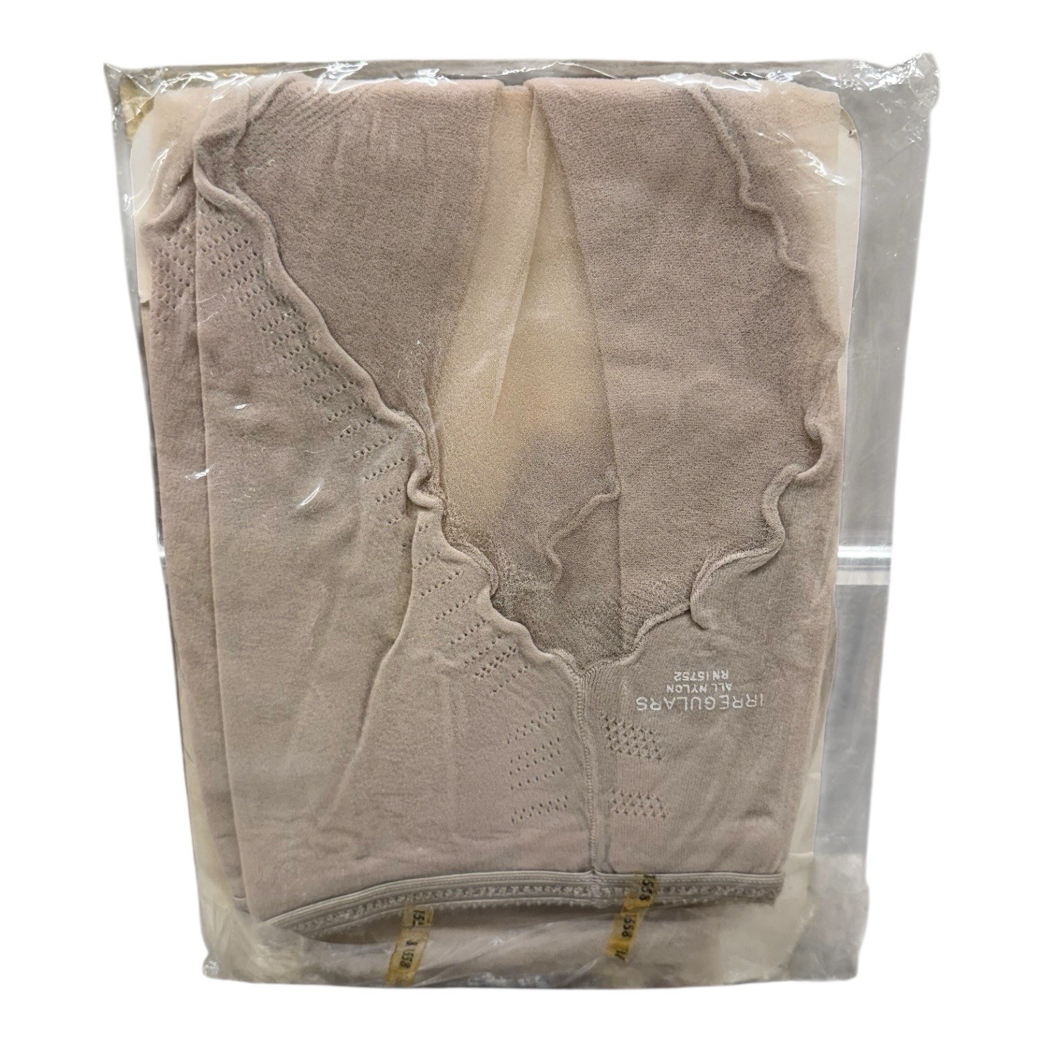 Vintage Bikini Agilon All Nylon Pantyhose Short Fits 8-9 Bone