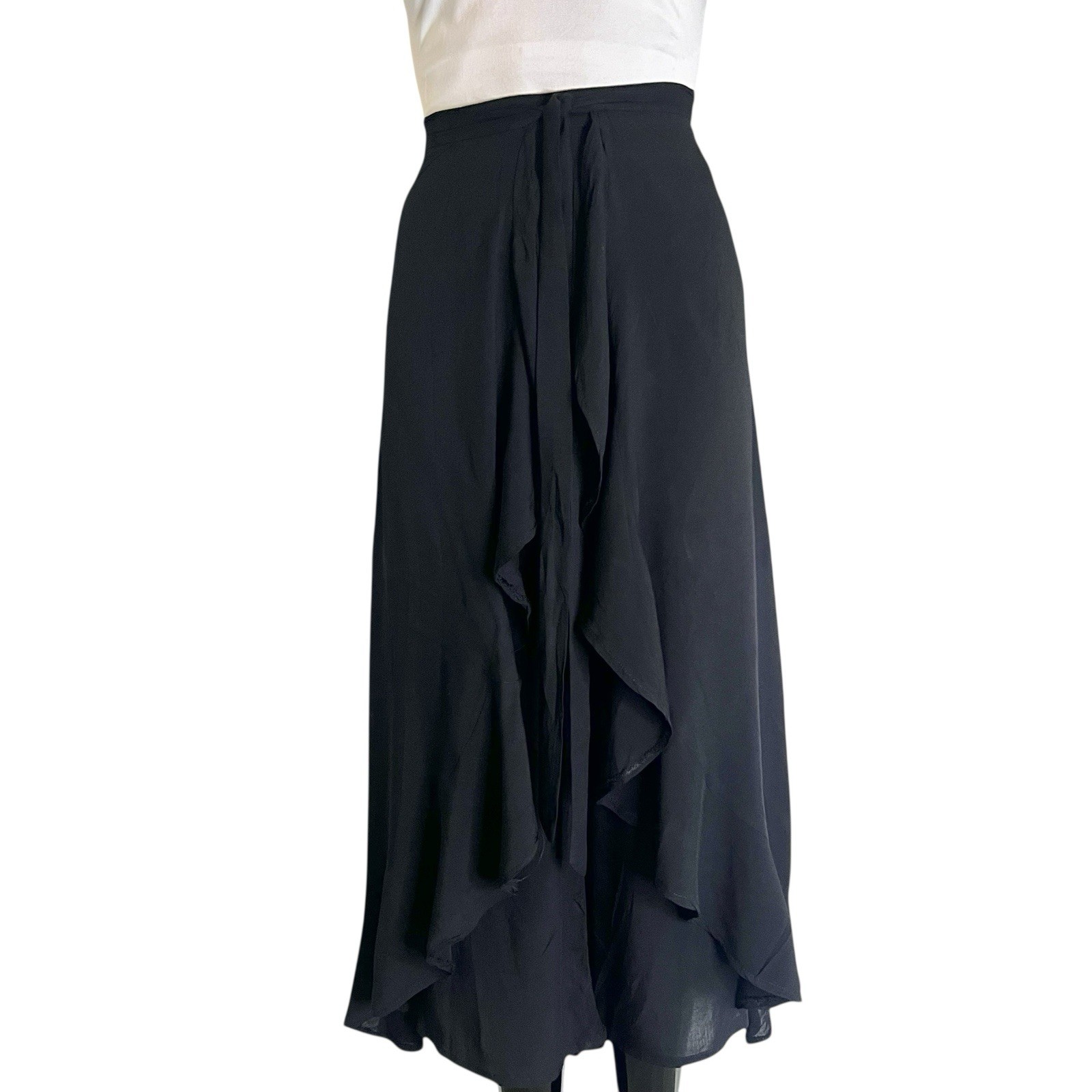 Black Women Flowing Gaucho Pant Wrapper