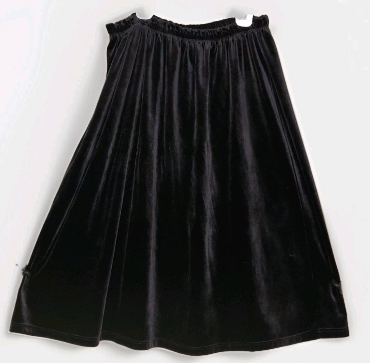 Vintage Victoria Holley – 2PC Black Velour Tunic & Skirt Set – Women’s Size 1XL