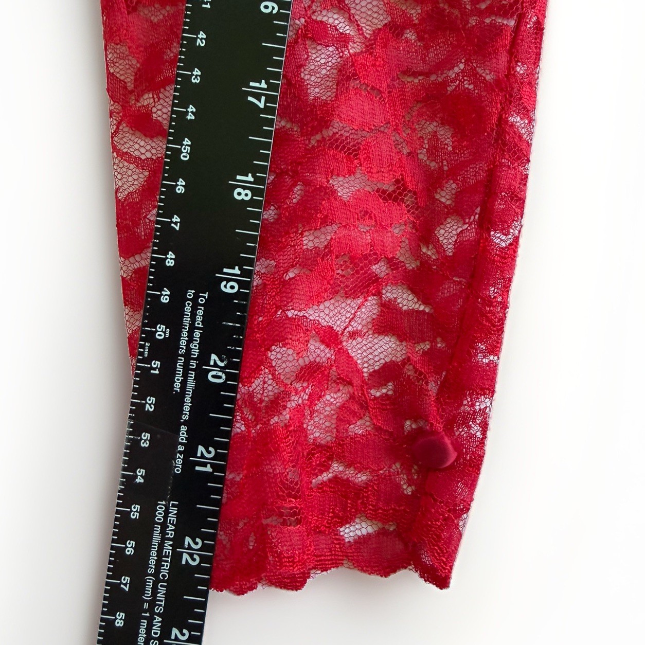 Vintage 80s Lace Satin Formal Dress Puff Sleeve Red Prom Homecoming Wedding READ