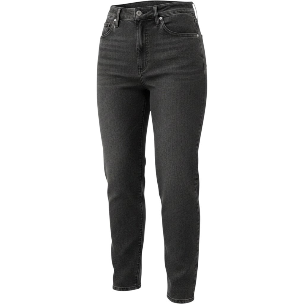 Vintage Britannia Mom Jeans Petite 10 Black Acid Barrel High Rise Tapered USA