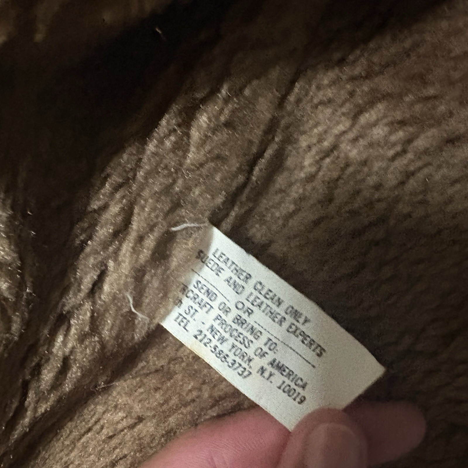 Vintage 70’s Western Suede Golden Fleece Fur Lined Vest Size Small