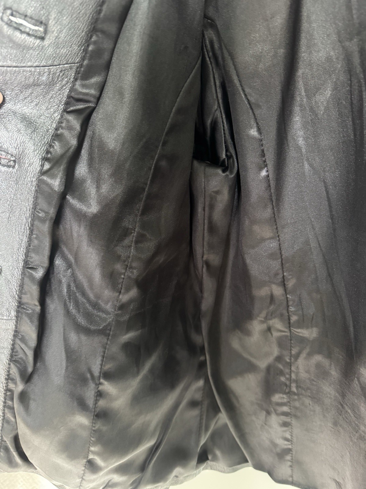 Vtg 90’s Leather Jacket Black Blazer Lobi Lobi Vintage