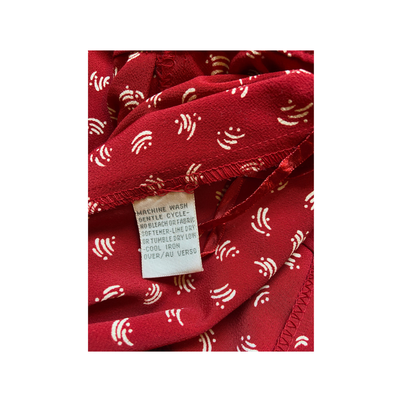 Vintage 1990s Cherry Red crepe bias cut Liz Claiborne Collection Bias cut skirt