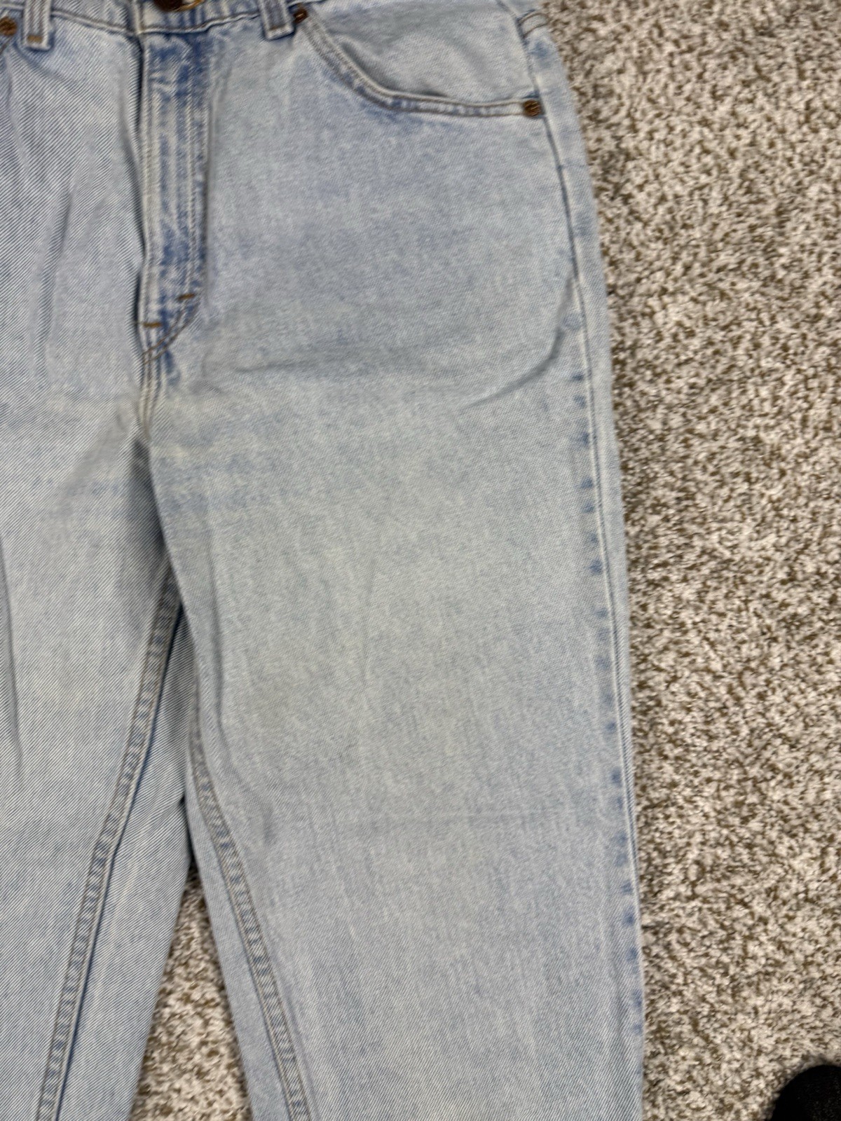 VINTAGE Levi’s 15921 Orange Tab Light Wash Tapered Fit High Rise Jeans Women’s M