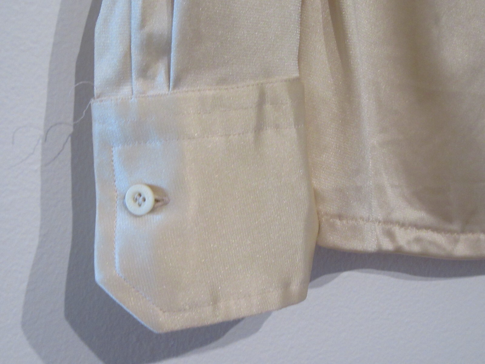 1970S VINTAGE SHIRT WOMENS NIK NIK 7/8 NYLON PIERROT SCHLEMMER BAUHAUS DC021