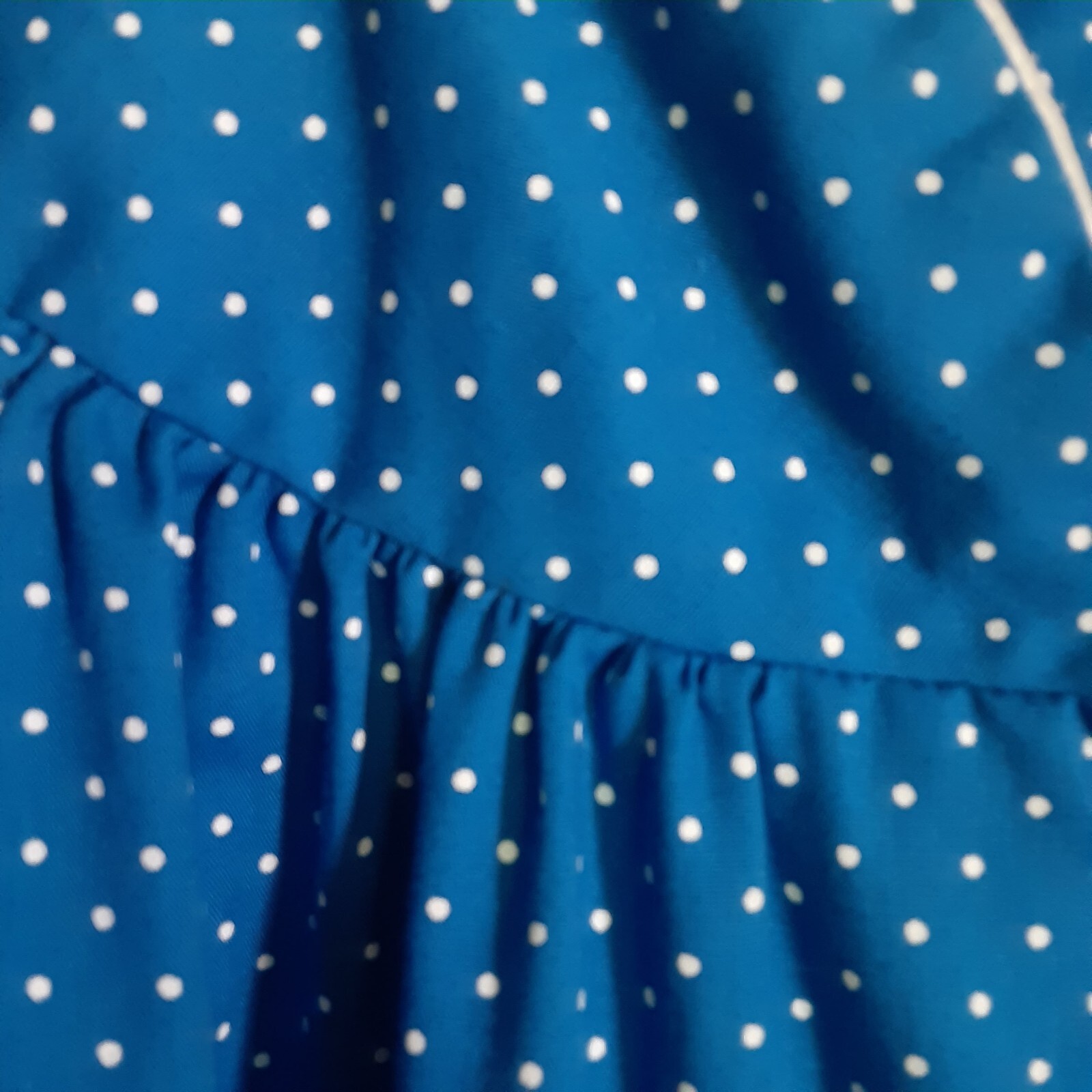 Vintage Lara Dee Charm Polka Dot Embroidered Robe sz 52