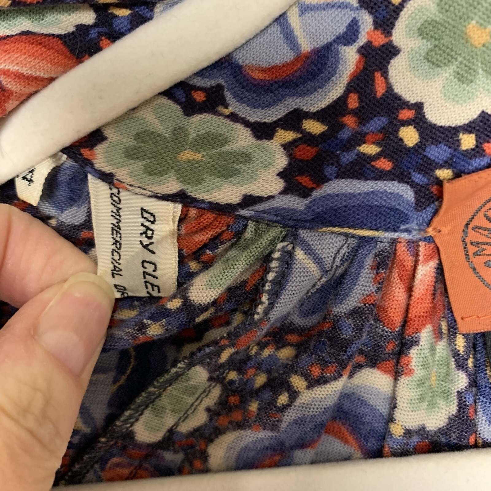 Missoni Vintage Orange Label Open Front Cardigan Jacket SZ 44 Floral Wool Nylon