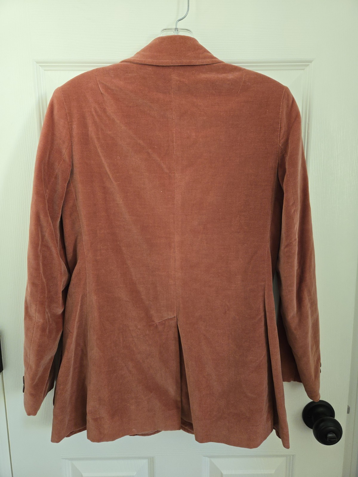 Vintage 1970s Terracotta Roos/Atkins Velvet Blazer – EUC, Approximately Size 6