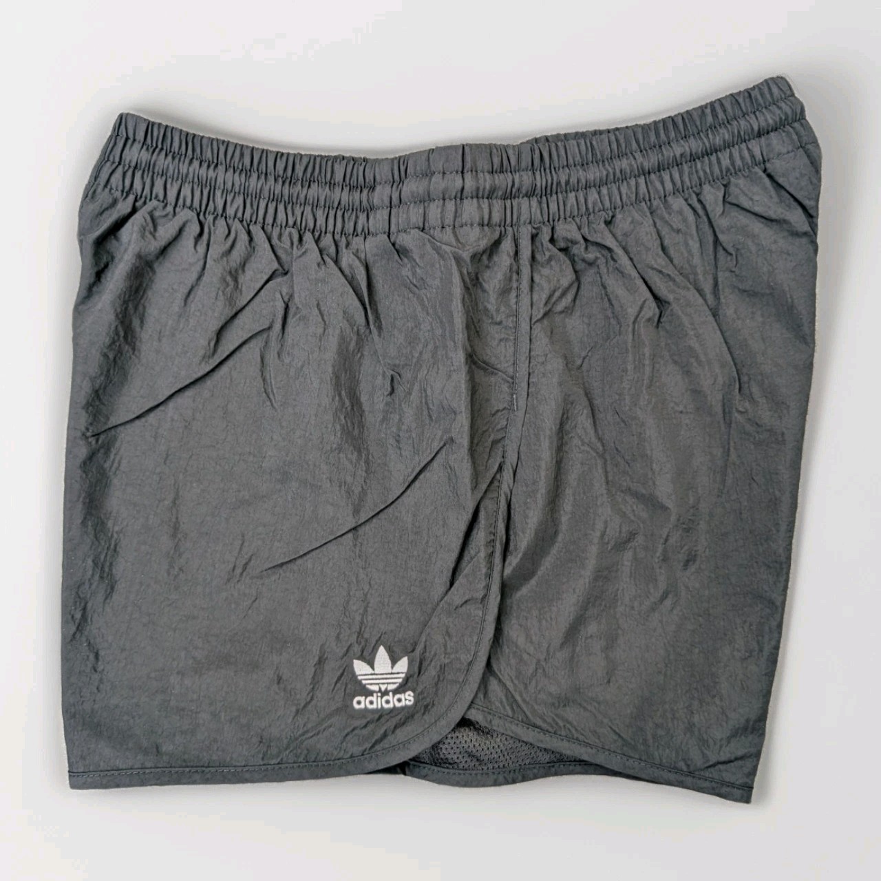 Adidas Like NEW Sprinter Nylon Shorts Running Womens 36 Black Running Sports Gym