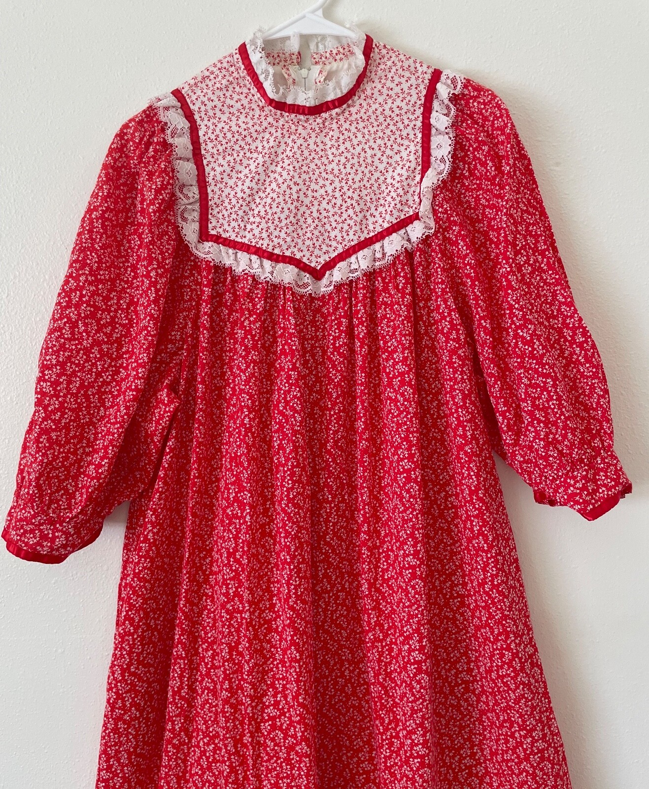 Vtg 70s 80s MuuMuu Factory XS S M Hawaiian Long Hostess Gown Dress Peasant Boho