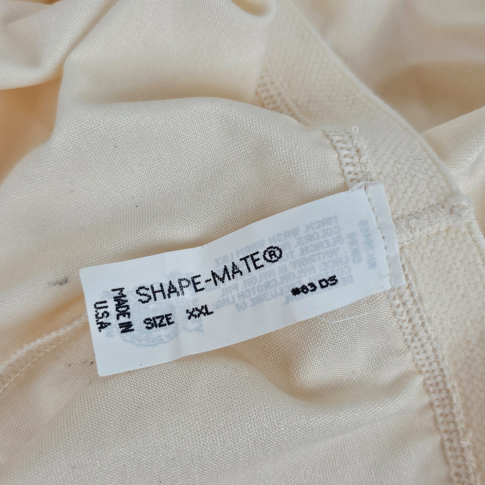 VTG Shape-Mate Panties Womens Briefs Shapewear Cream Ivory Hi Cut