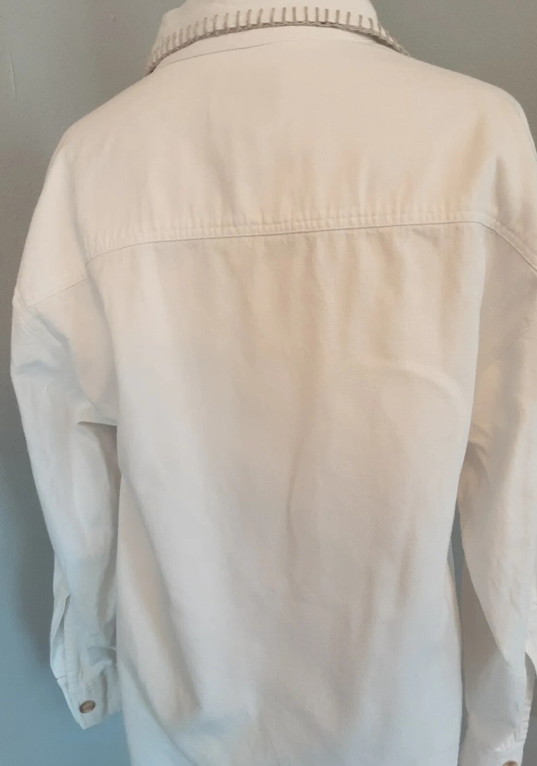 VTG/RARE•BEADED WESTERN SHACKET•INDIAN CHIEFS•HORSES•FLAGS•SZ S-M•CAMBRIDGE CO.