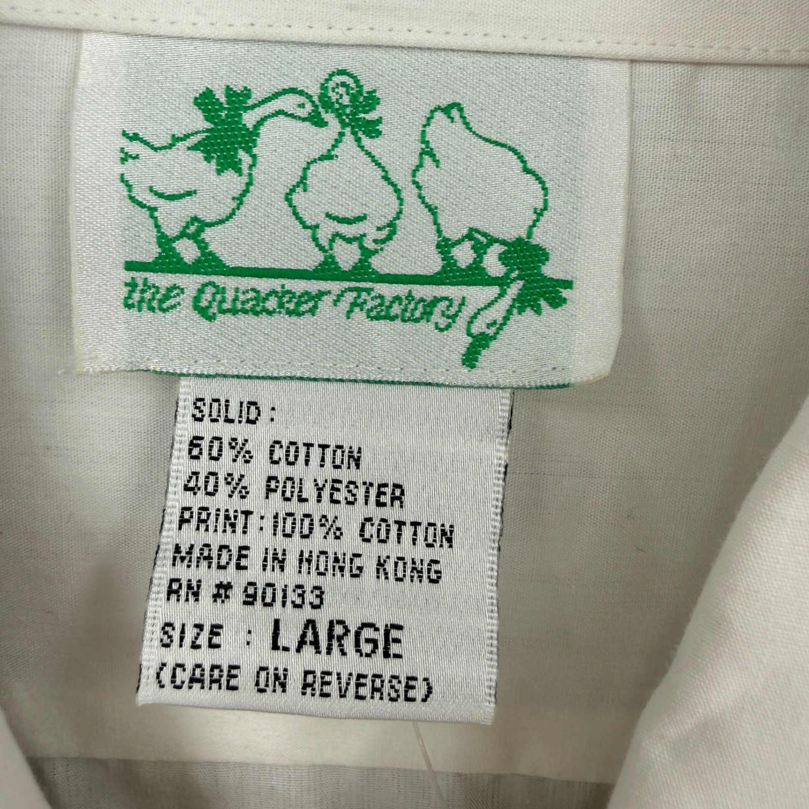 Vtg New Quacker Factory Button Up Shirt Women L Angel Patchwork America Country
