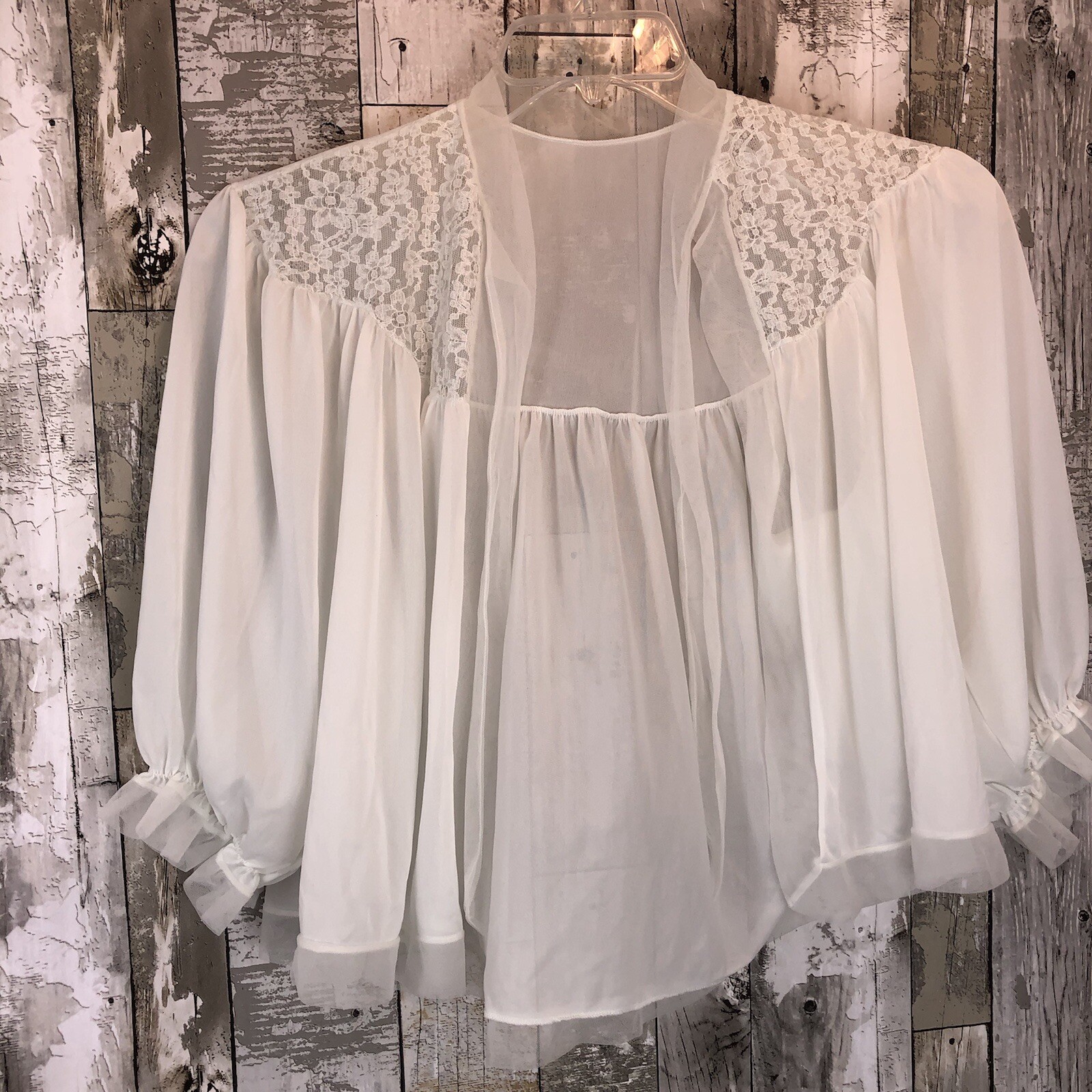 women’s vintage intimate shawl small sheer small