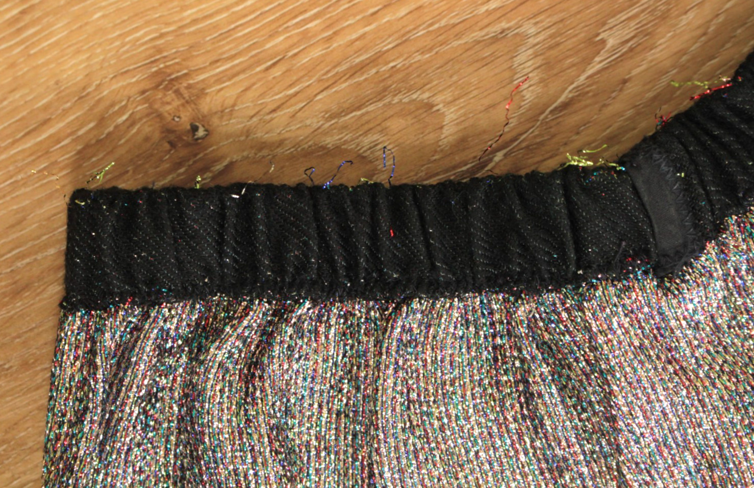 VTG Women’s 60s 4 Pc Tinsel Set / Outfit W/ Rainbow Dickie & Collar XS/S 1960s