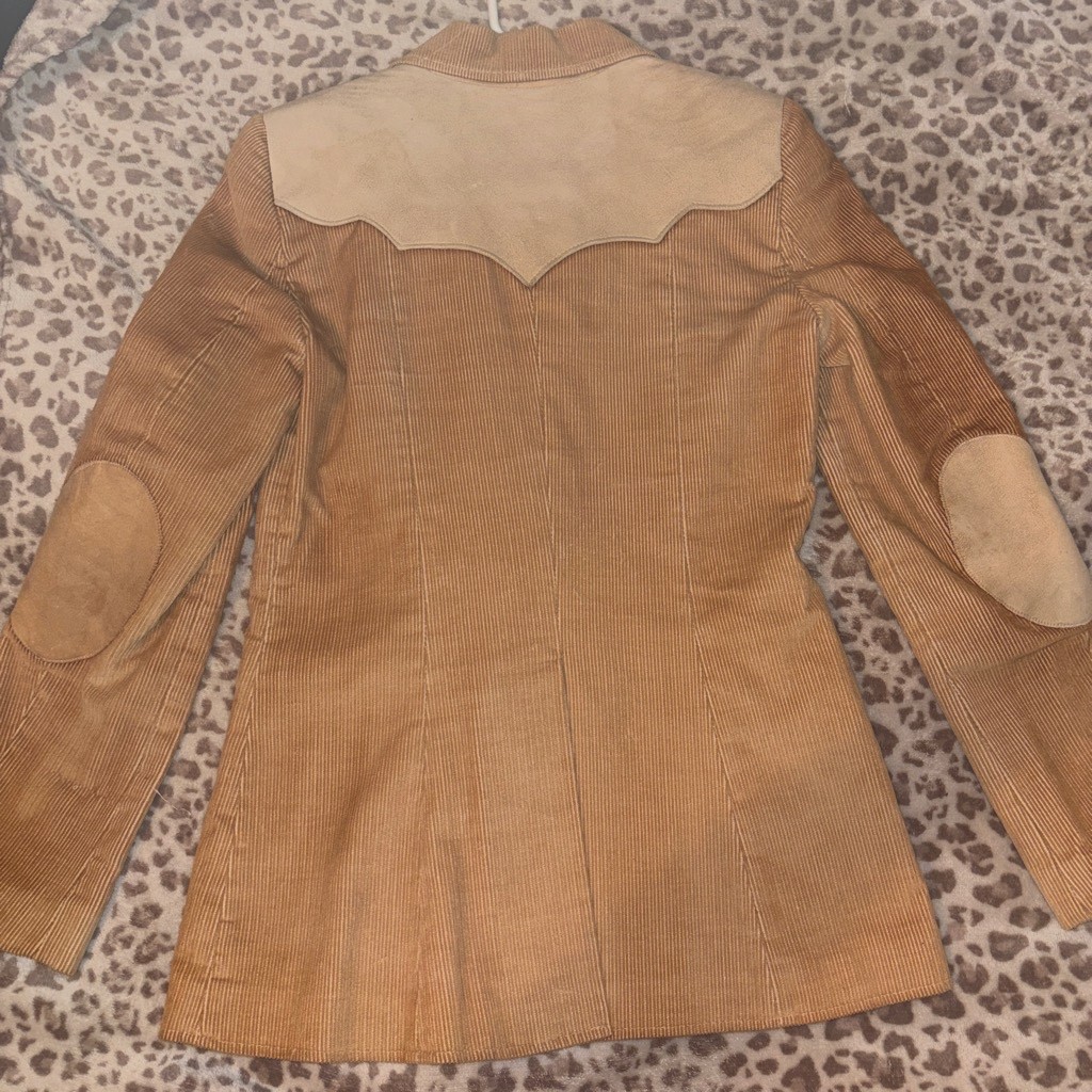vintage ms pioneer suede and corduroy blazer