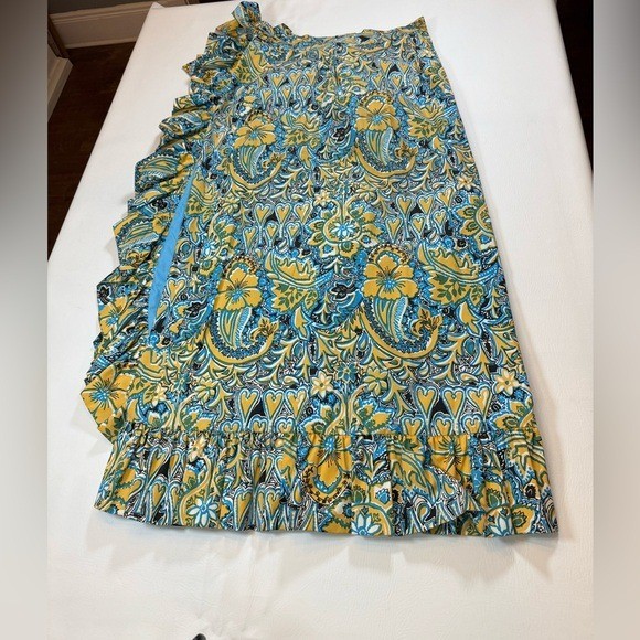 Vintage 1960’s Key West hand print fabrics skirt Lilly Pulitzer / Suzie Zuzek