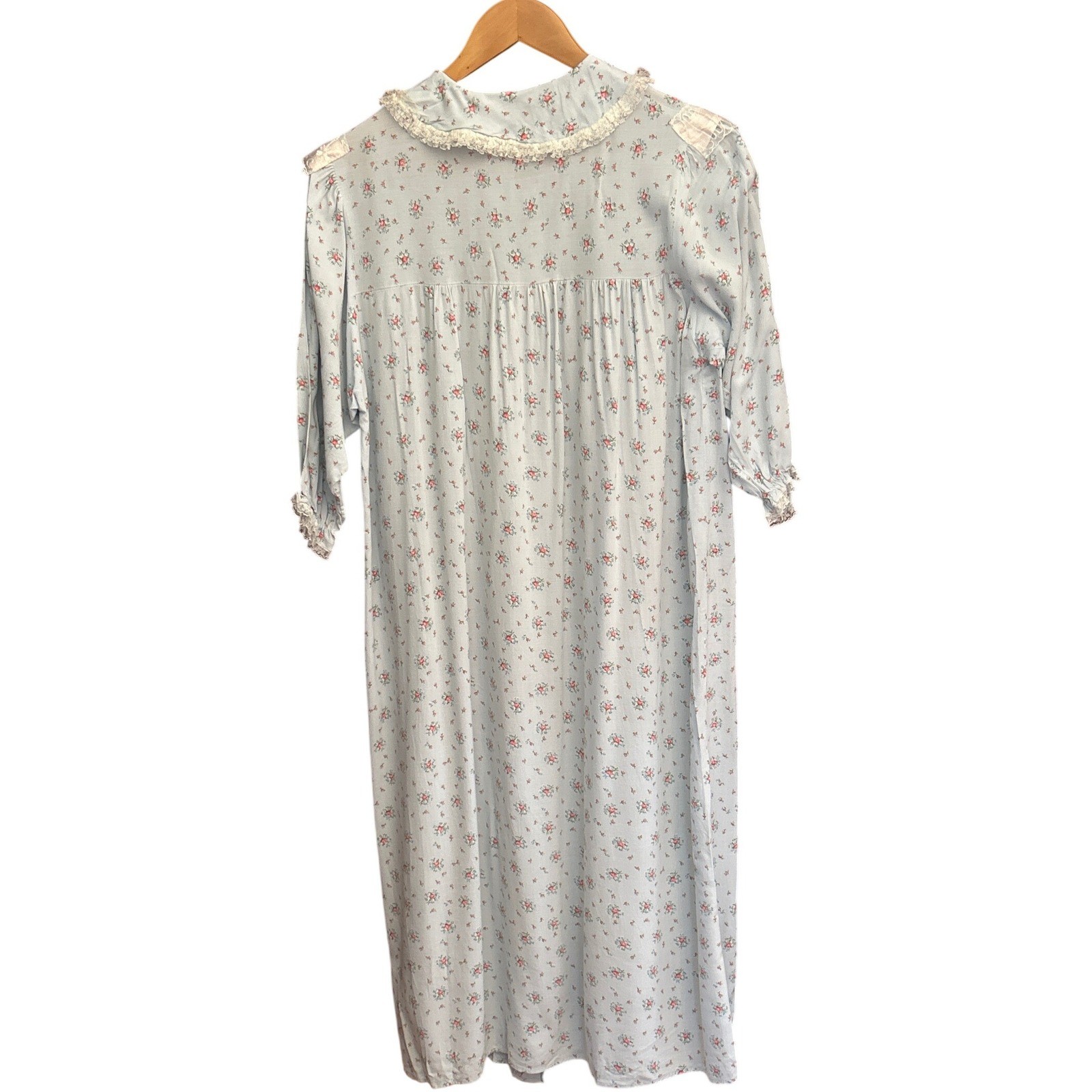 Vintage Mel-Lin Nightgown Cottagecore Victorian Coquette Romantic Floral Rayon