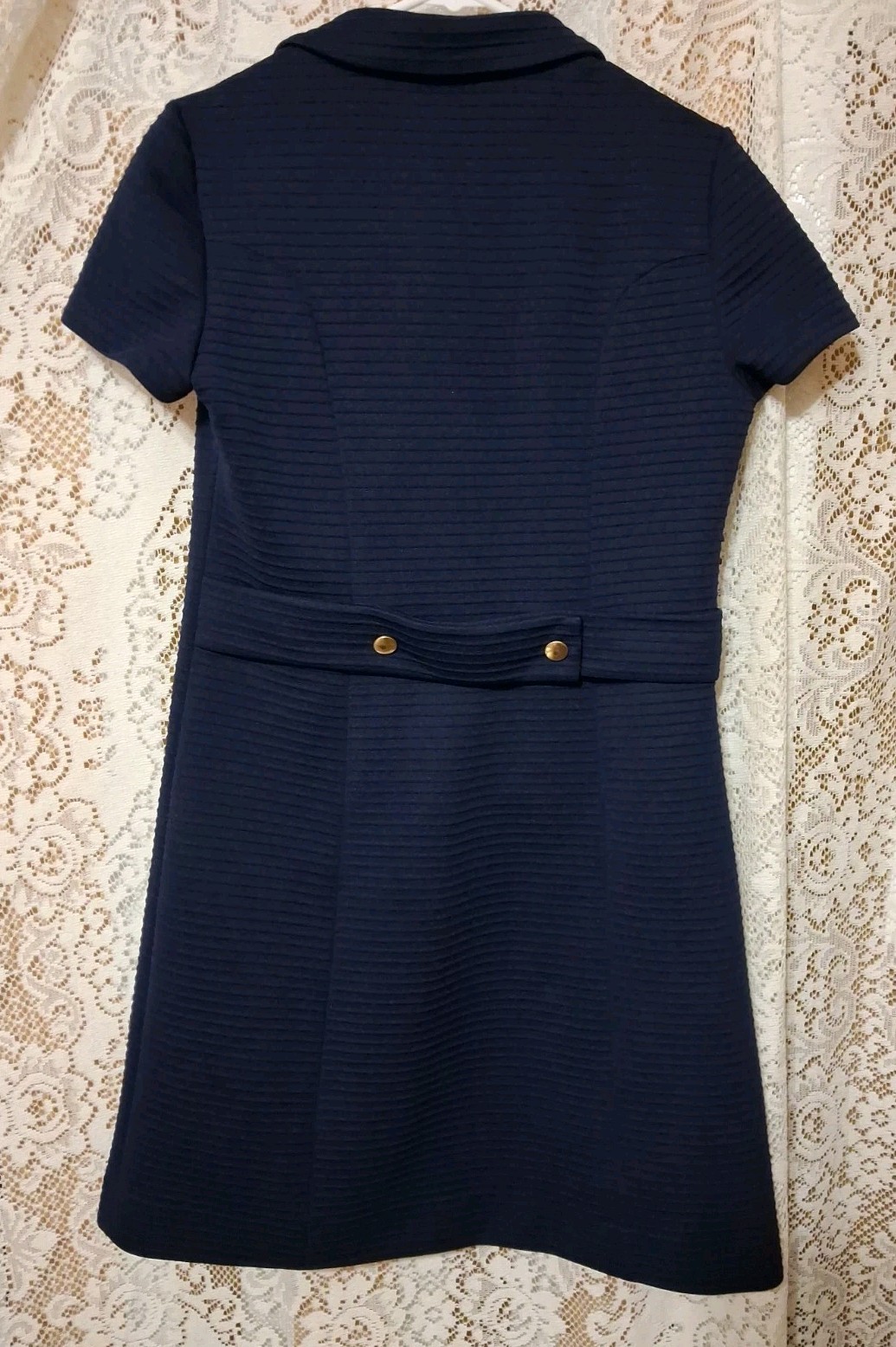 Vintage 1960s Navy Blue Dress. By Act III Union Made