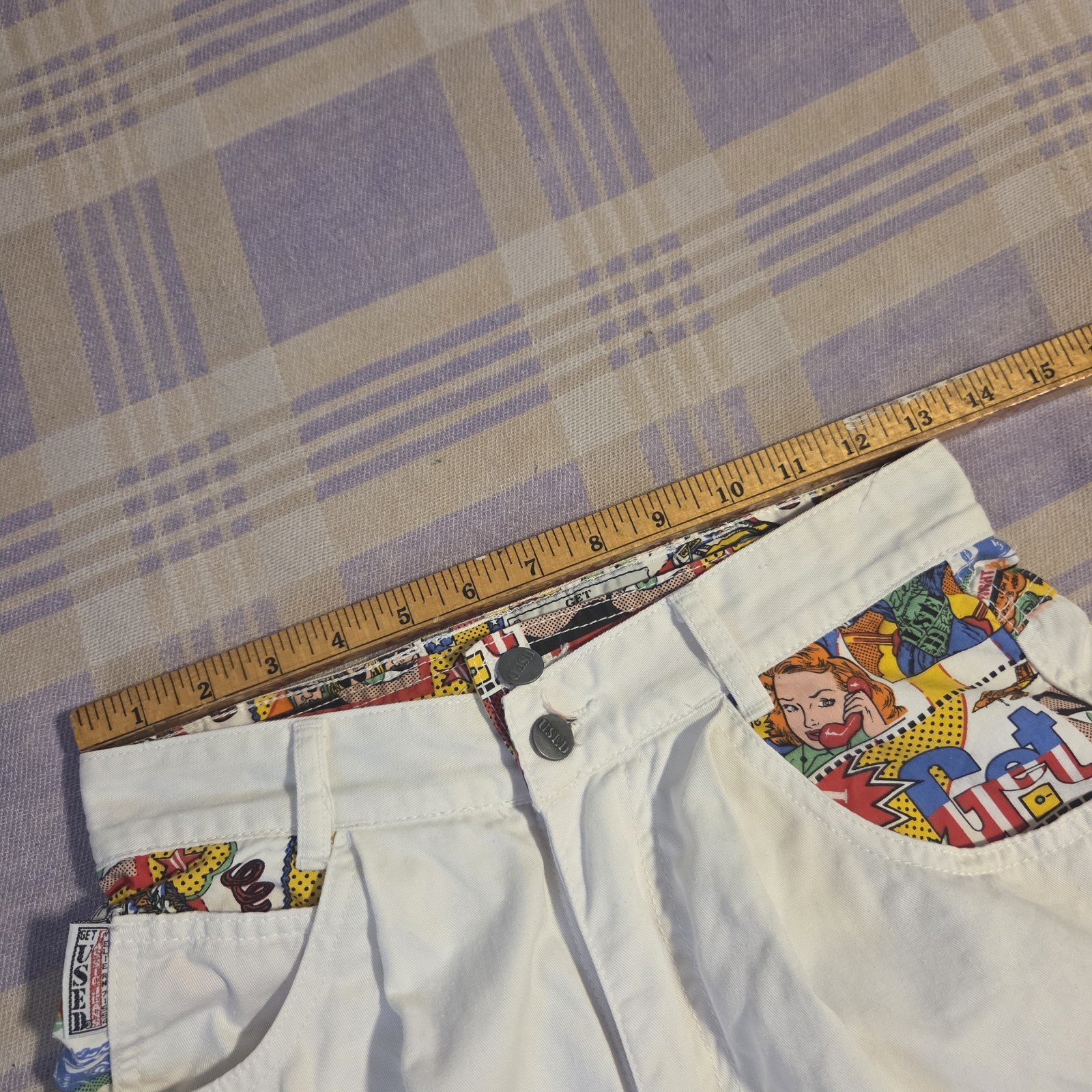VINTAGE Get Used by Elie Jeans Shorts Size 26 Baggy Hip Hop 90s Y2K Loud Rare