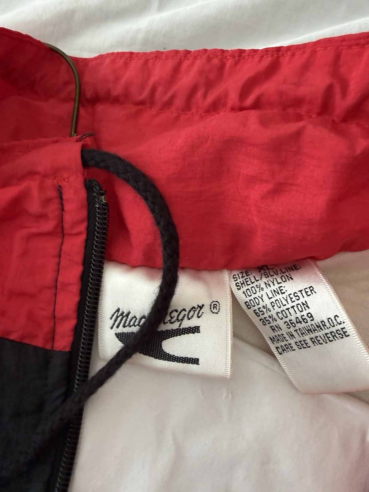 Vintage MacGregor Colorblock Windbreaker Jacket 90s Retro Zip Up Size XL Bc