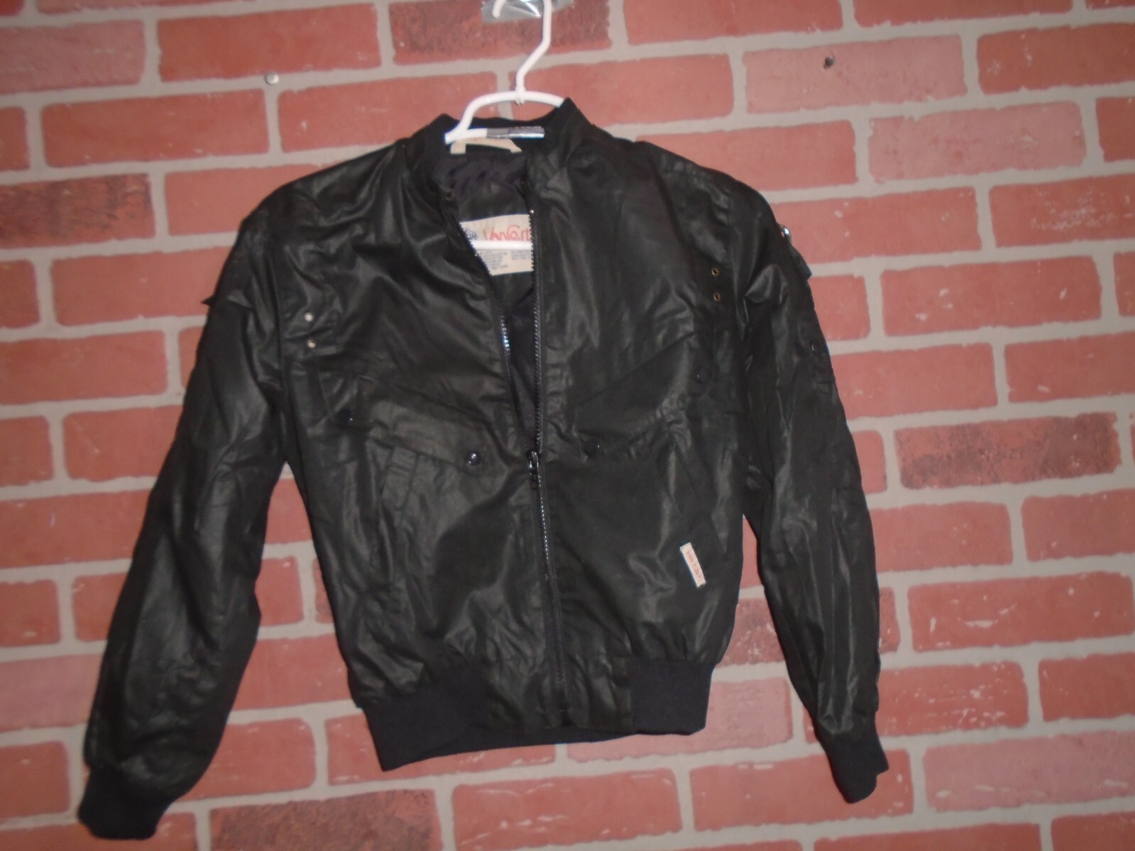 VANCORT VINTAGE 1980S FEMALES BLACK JACKET SIZE 12-SEE PICTURES FIRST