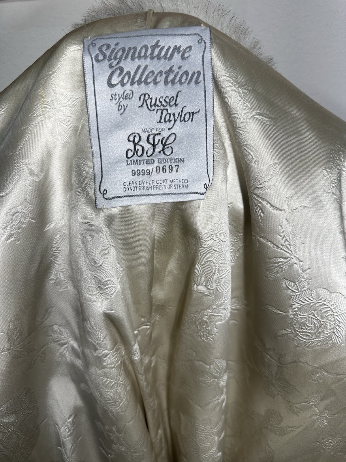 Russel Taylor Vintage Signature Collection Faux Fur Coat. 1950s – 1970s.