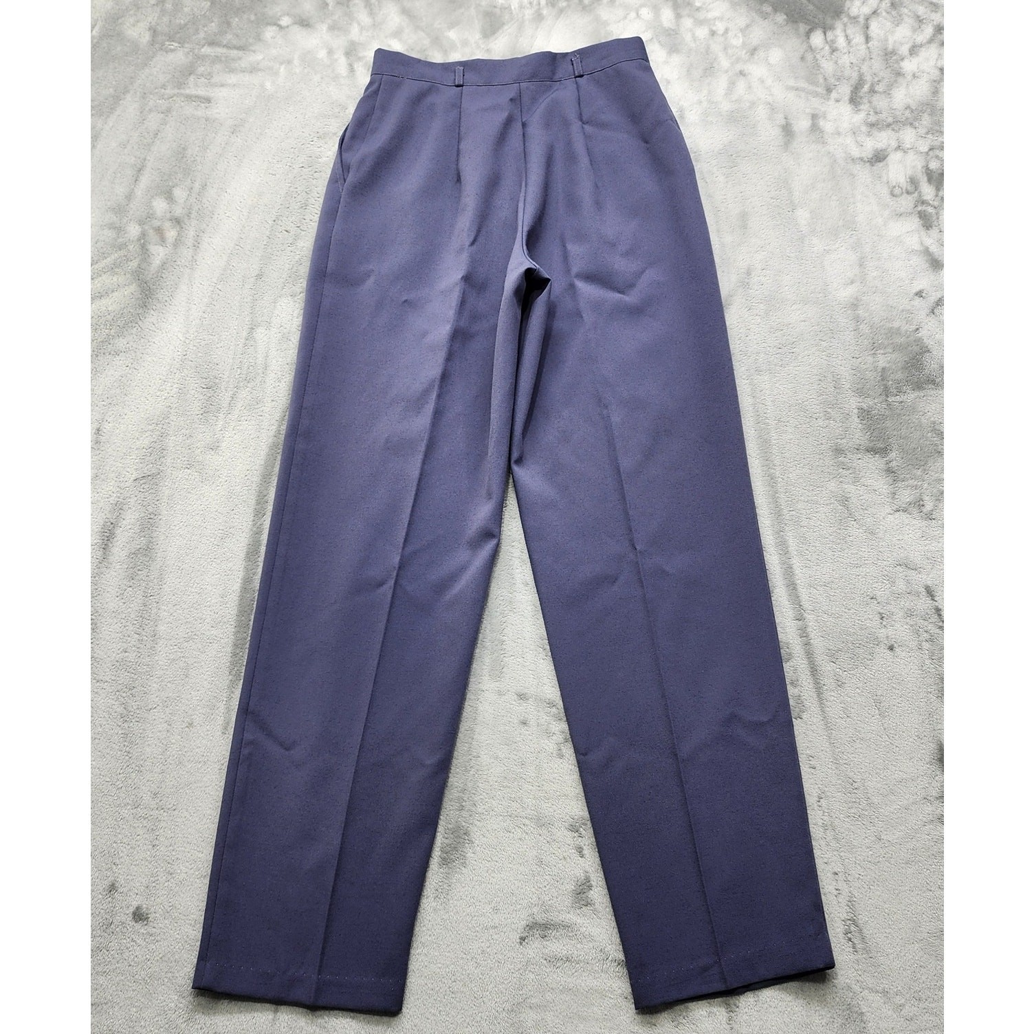 Vintage 80s Smart Parts Pants Womens 13 Blue High Rise Pleated Straight Tapered