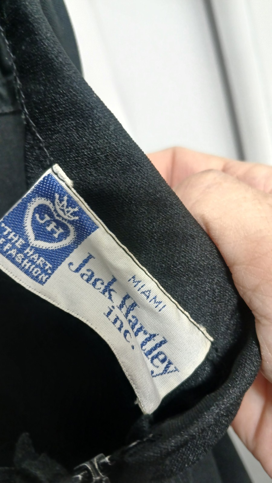 Vintage Dress And Shawl Goth Witch Jack Hartley Miami Black Silver Hollywood