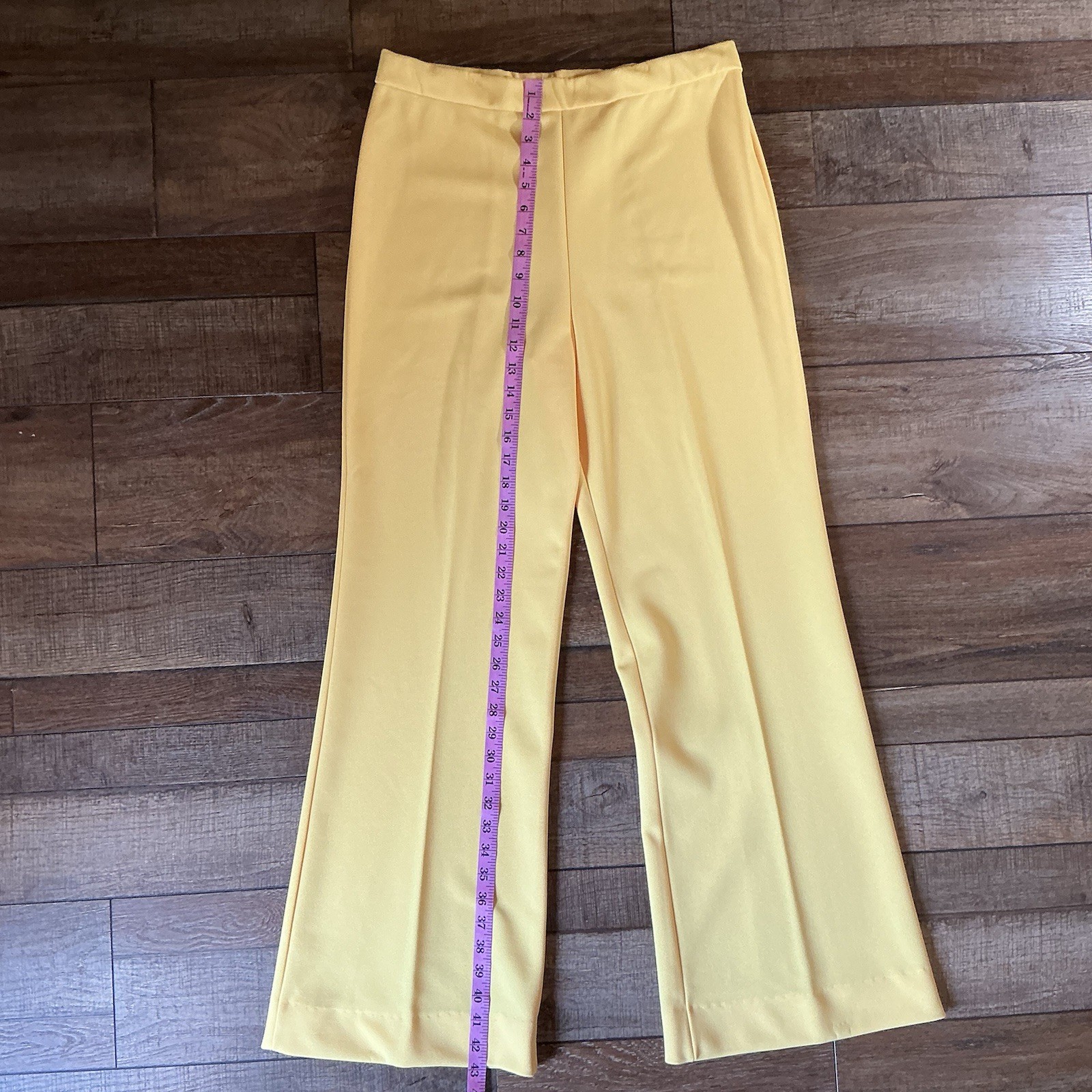Vintage Mr. Fine Dallas Women’s Pantsuit Size 16 Yellow 2 Piece Set Top #15818