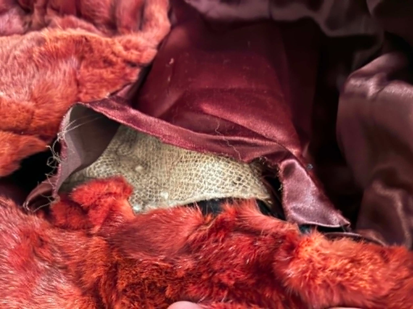 Vintage Cinnamon Brown Genuine Mink Fur Stroller Swinger Long Coat Size L/XL