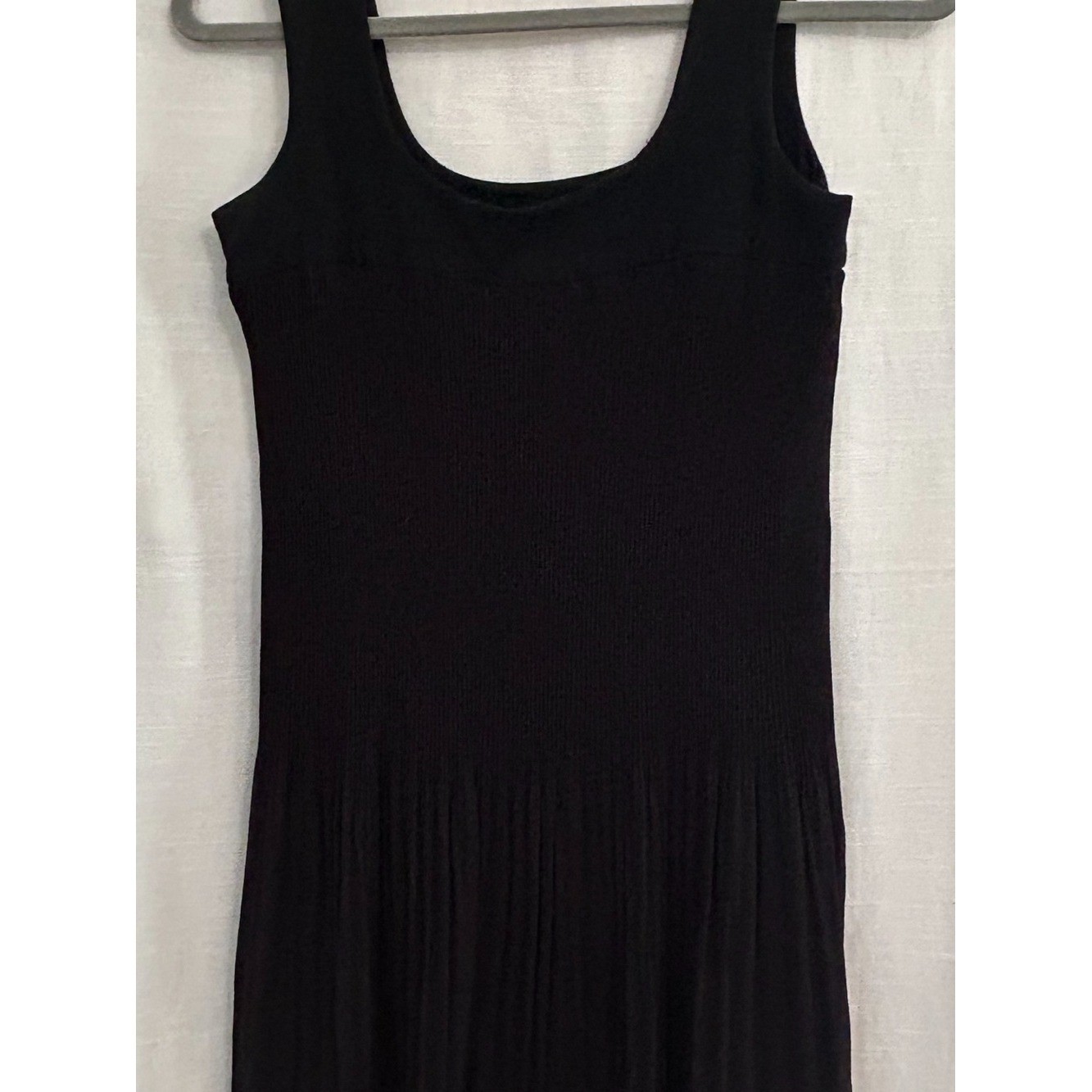 Vintage 1990’s Y2K Vivienne Tam Black Sleeveless Pleated Lined Mini Dress