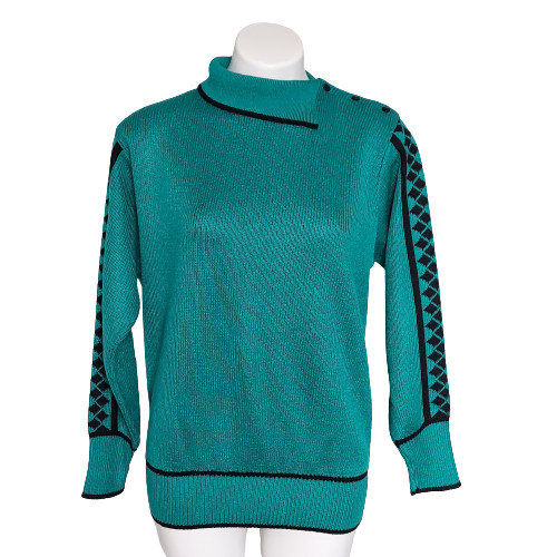 Vintage 1980s Vivanti ILGWU Union made Envelope Neck Sweater, 13