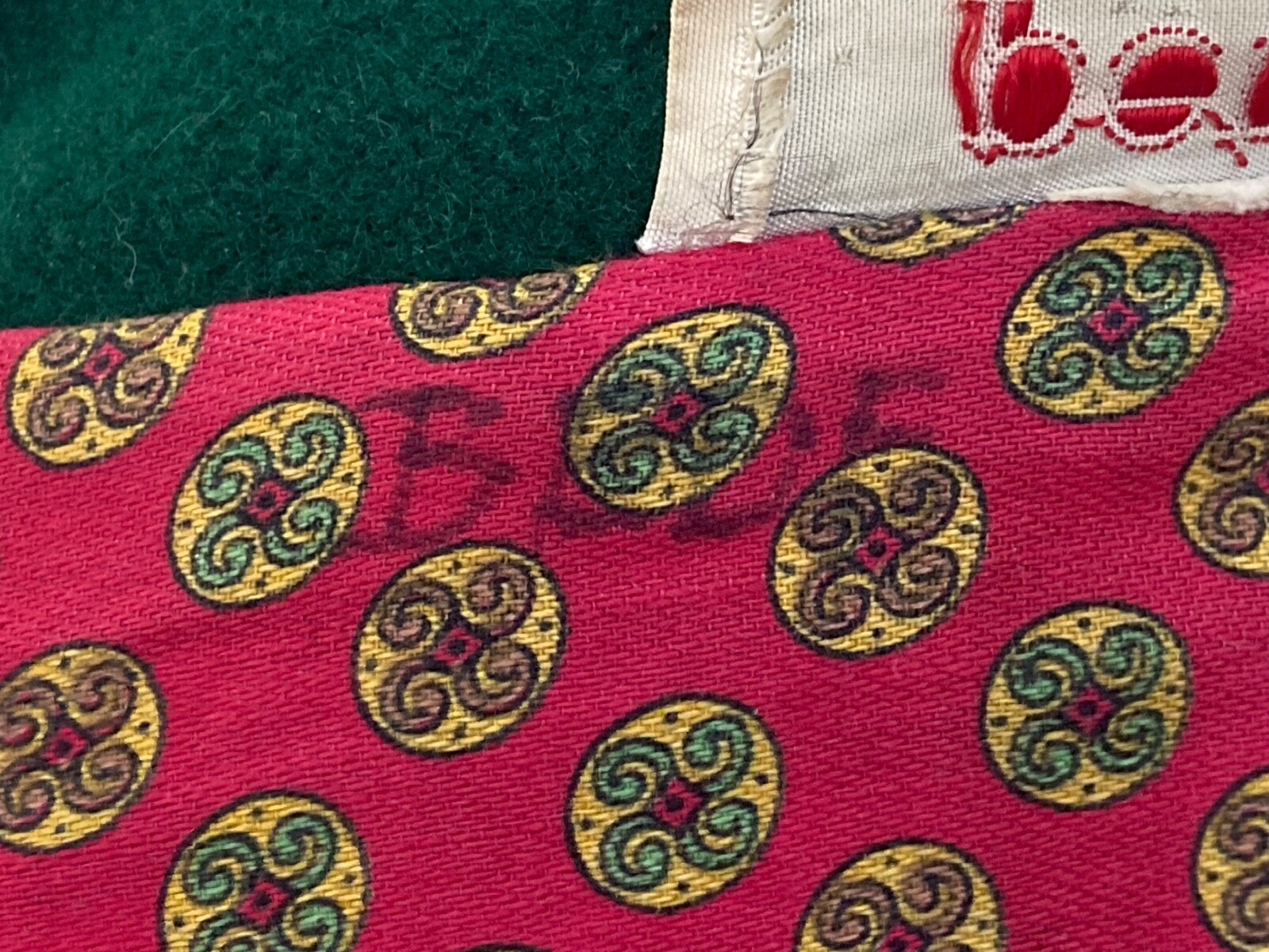 Vintage 50s Petti Glen Green Wool Embroidered Button Blazer Junior S