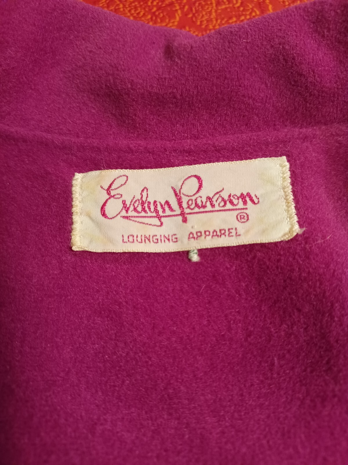 True Vtg Mid-century 1960s Evelyn Pearson Lounging MOD Hostess dress W/FLAW MCM