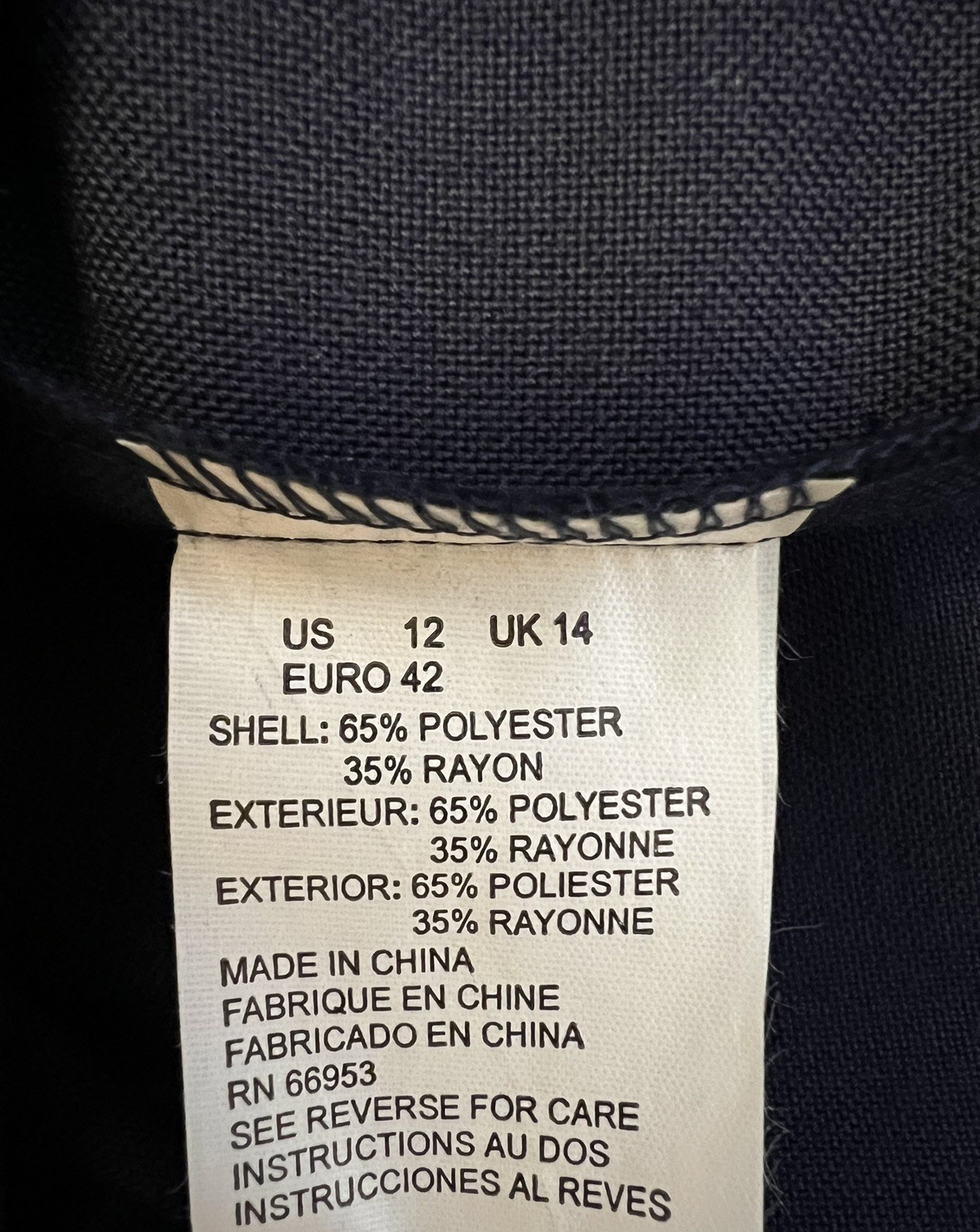 Vintage Leslie Fay Size 12 Sailor Dress Navy Blue W/Gold Trim Buttons Nautical
