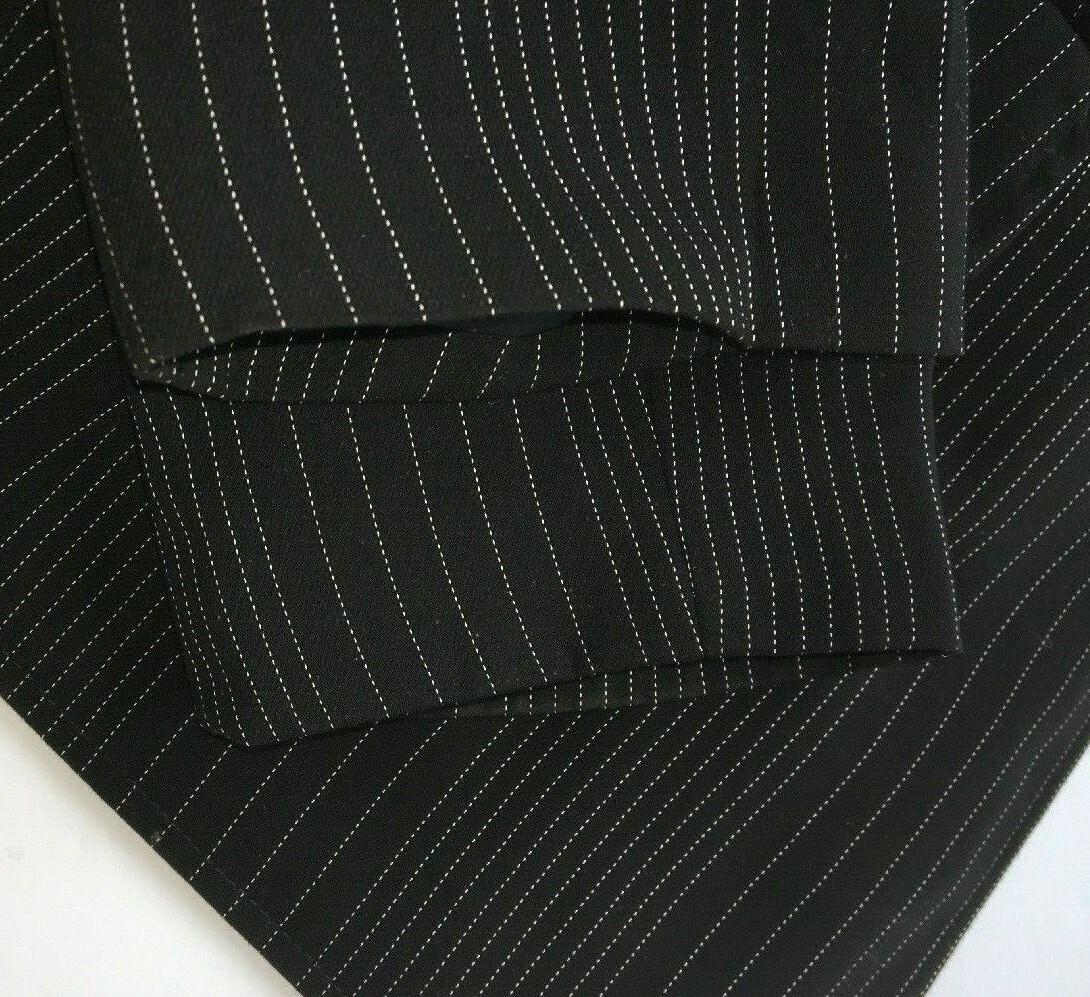 Women’s Blazer Black Pinstripe Lined Career GIORGIO SAINT ANGELO Vintage 14W
