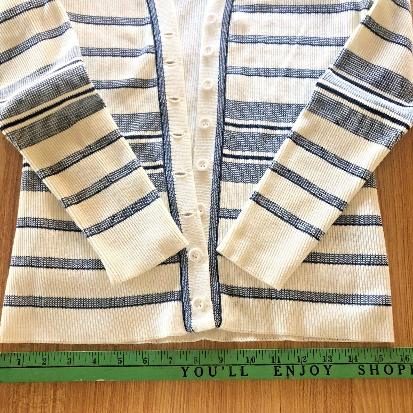 VTG Hadley Sweater Set 2pc Golf Breton Cardigan Sz 10 Country Club Quiet Luxury